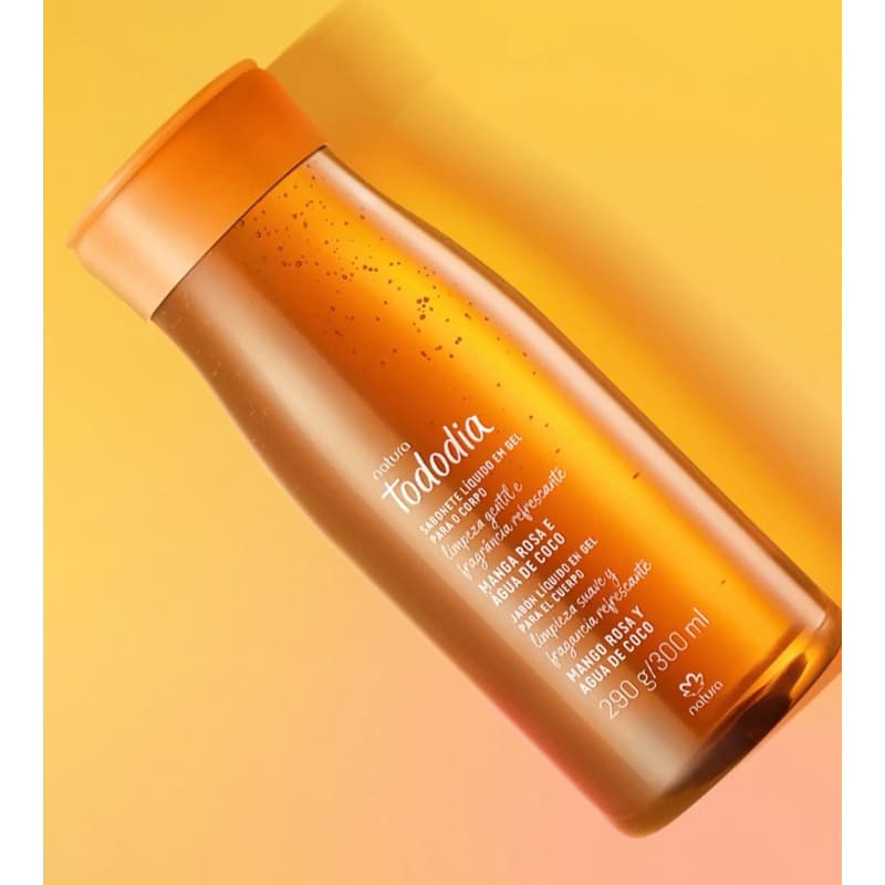 Natura Tododia Manga Rosa e Água de Coco Sabonete Líquido em Gel 300ml Original