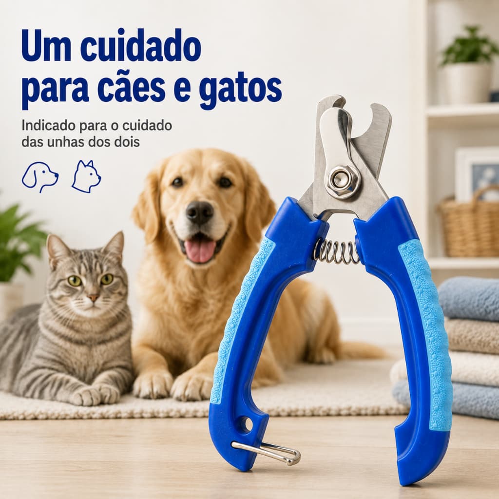 Alicate Pet Cortador de Unha Cachorros Gatos Roedores Aves