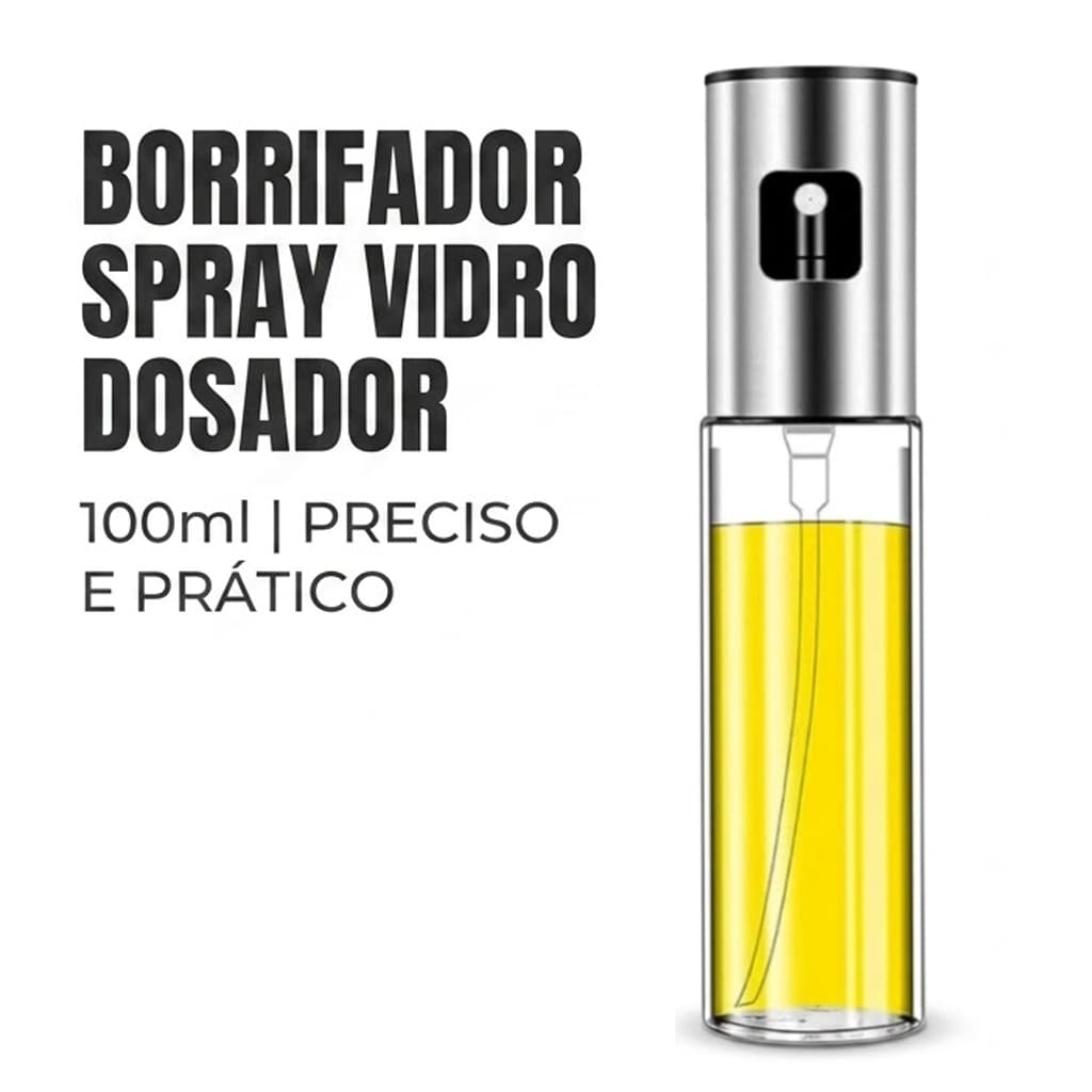 Borrifador Spray Pulverizador 100ml Vidro Econômico Para Azeite, Óleo, Churrasco