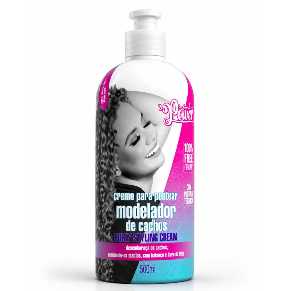 Creme Para Pentear Modelador De Cachos Soul Power 500ml