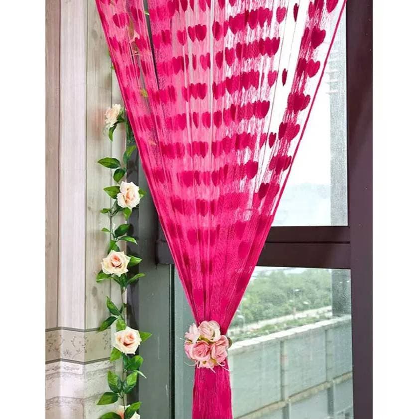 🌟 CORTINA FIO DECORATIVA CORAÇÃO 🌟8727