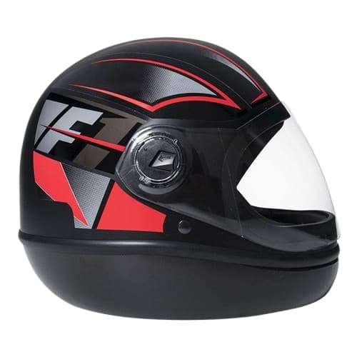 Capacete de Moto Fechado Taurus Fórmula 1 - Neo  Preto Fosco/Vermelho / San Marino  Motoqueiro