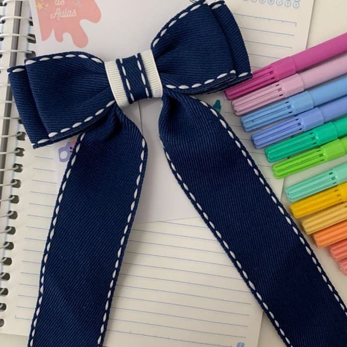 Laço escolar - Laço infantil  - Presilha infantil - acessórios para combinar com o uniforme
