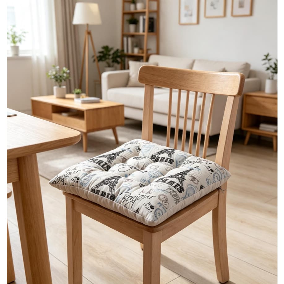 Almofada Assento Acolchoada Lavável, Colchonete com Várias Estampas para Decoração de Casa