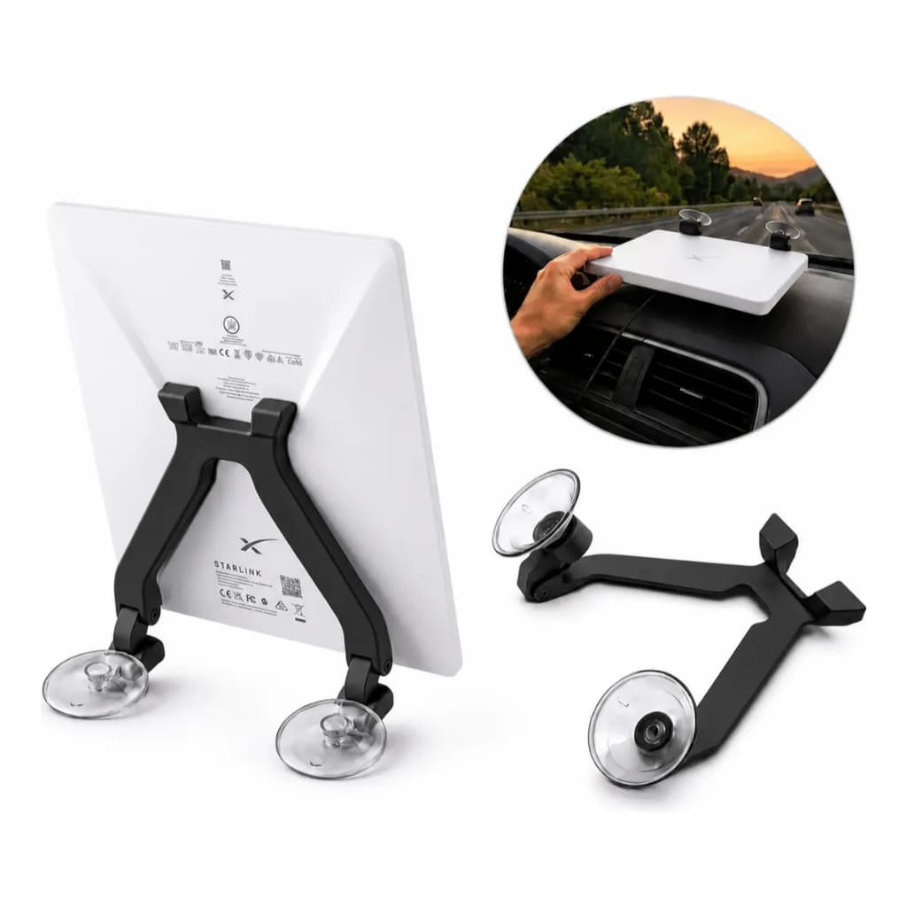 Suporte De Painel Starlink Mini Com Ventosas Antimulta