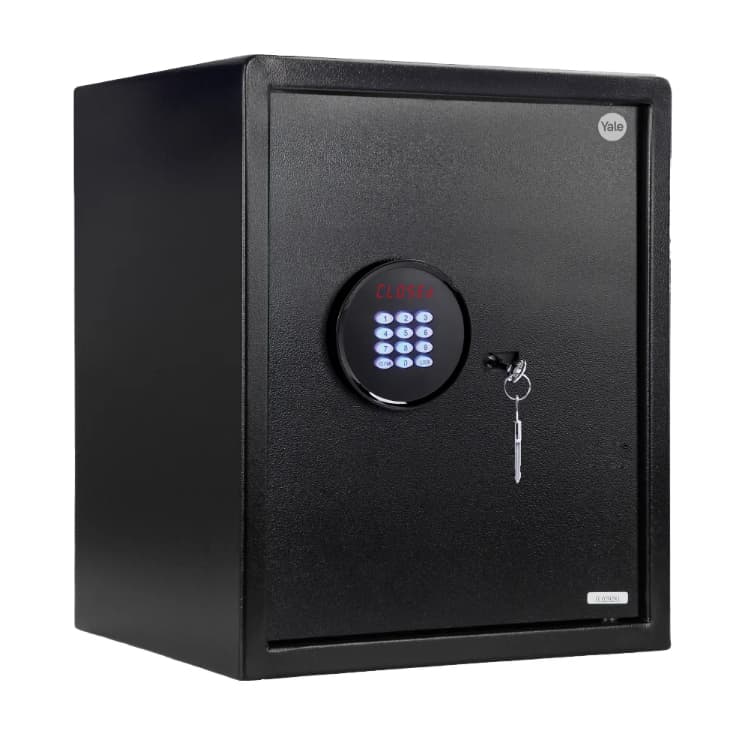 Cofre Digital Eletrônico Motion Office Grande com Senha para Dinheiro Documentos Yale