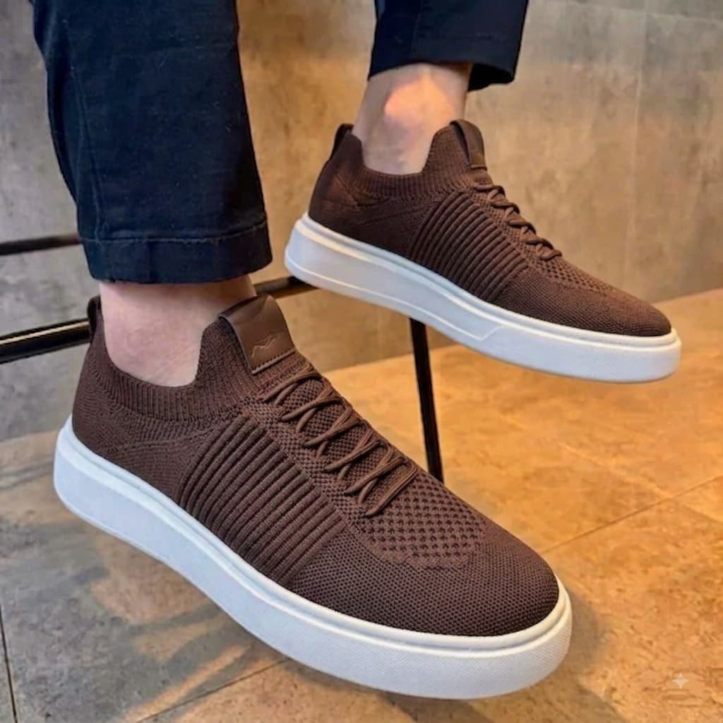 Tênis Knit Casual Leve Confortável Calce Fácil Estiloso Dia a Dia