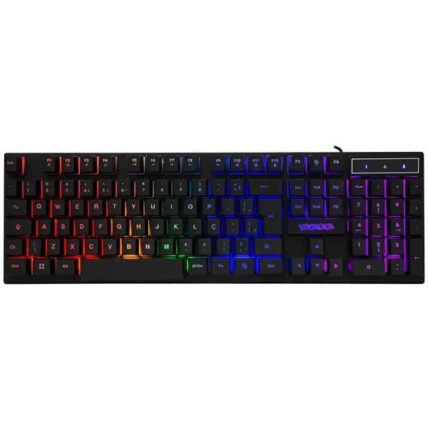 Teclado Gamer Mecânico Satellite AK-891 USB / RGB / Português