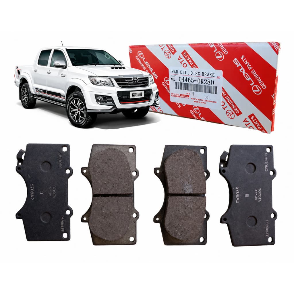 Pastilhas Freio Original Toyota Hilux E Sw4 2.7 2.8 3.0 2005 A 2025