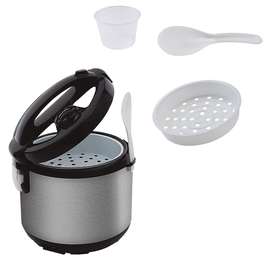 Panela Elétrica De Arroz Inox Agratto Tampa Vidro 10 Xicaras 6 Xicaras Transparente Moderna Eletro