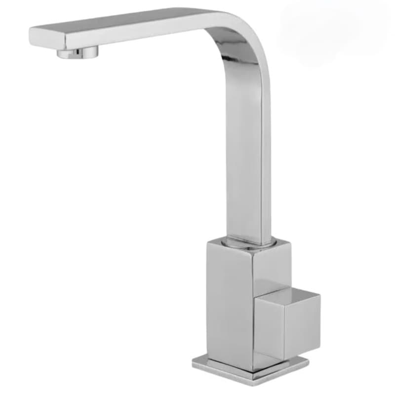 Torneira luxo Para Banheiro Preto Quadrit 6165 Cromado/Black FOSCO