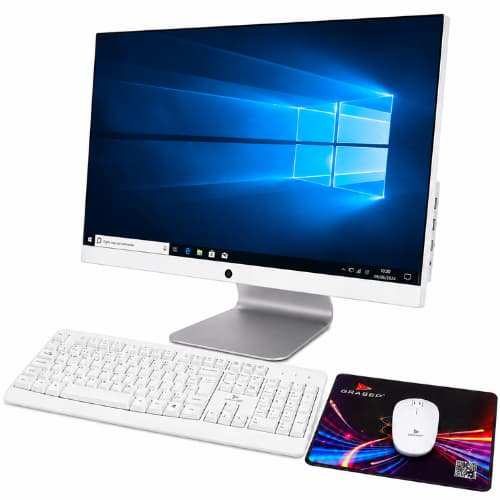 Computador All In One 23,8" Intel Core i5 16GB SSD 512GB Full HD WiFi Bluetooth com Teclado e Mouse