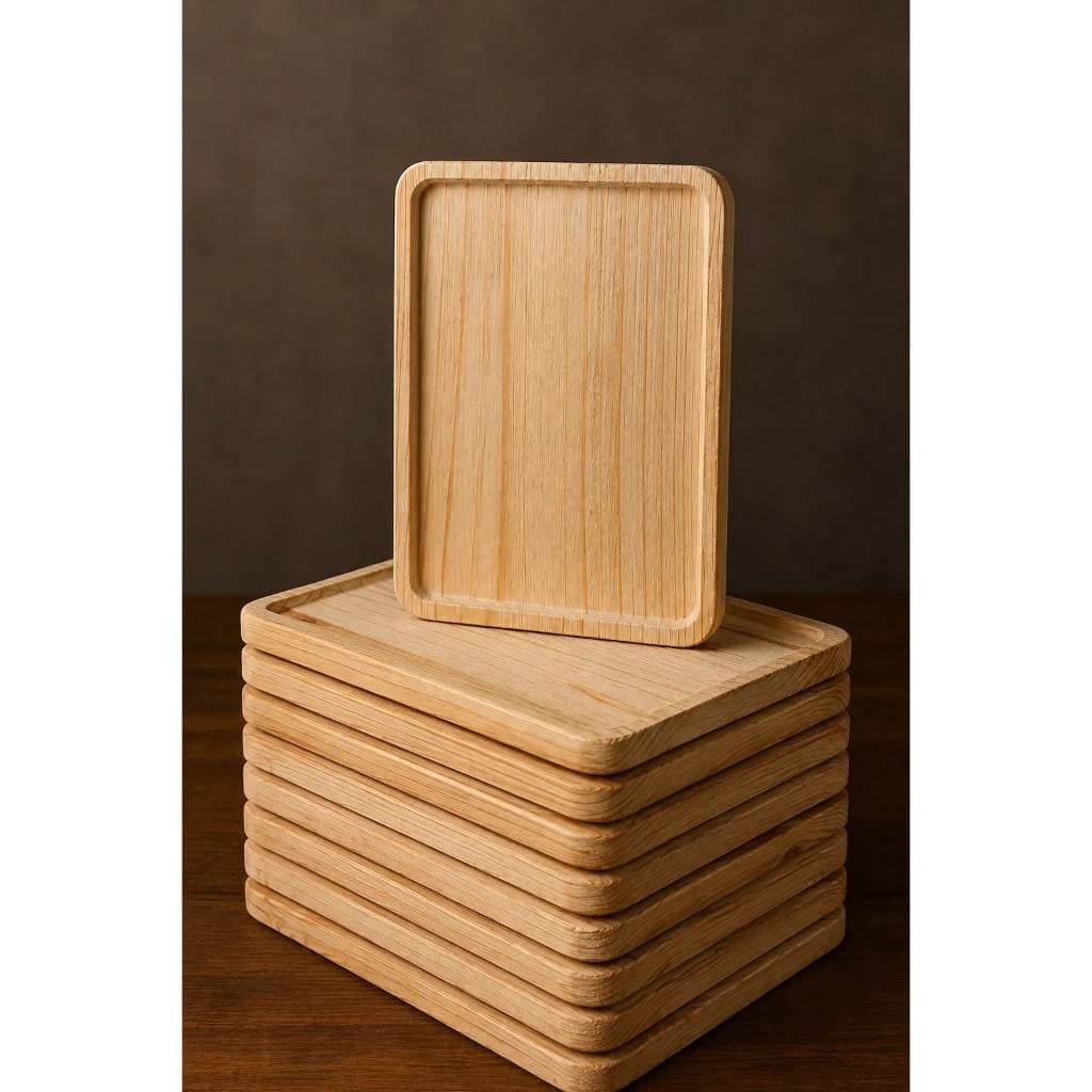 Kit 4, 6,10 Tabuas Petisqueira Madeira Servir Frios Espetos Queijo Sushi 27 x 13,5 cm