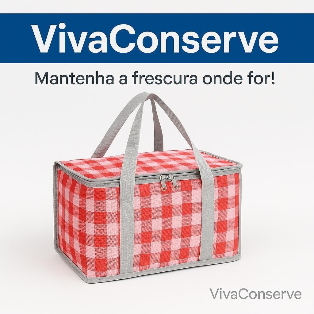 Bolsa Térmica Dobrável Portátil Isolamento Térmico Praia Piquenique