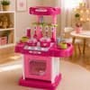 Cozinha Infantil Brinquedo com Som Luz Acessórios Criatividade