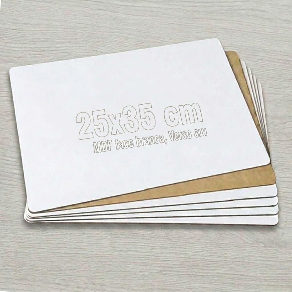 15 Tabua Cake Board placa Retangular 25x35 cm Quadro tabuleiro bolo Mdf Branco A2b