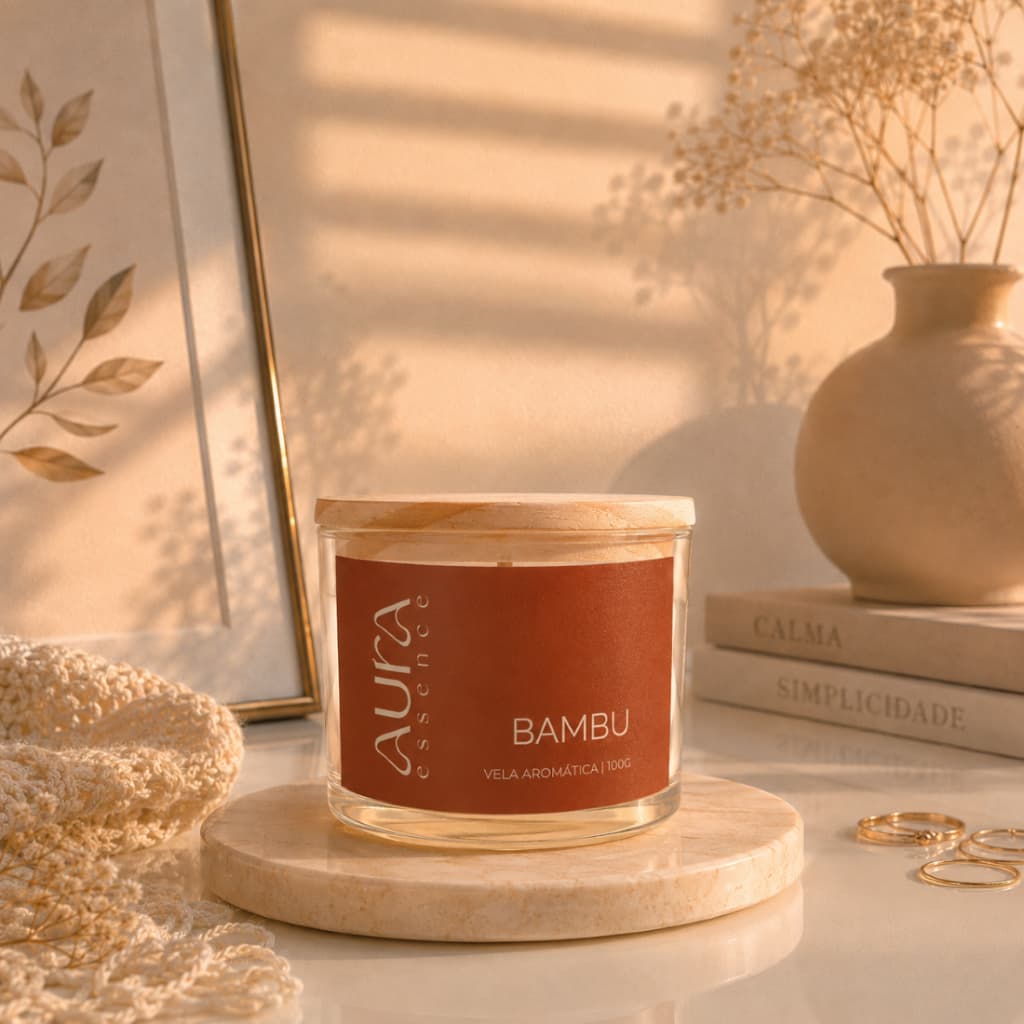 Vela aromática Aura | 100% vegetal | home decor | presente