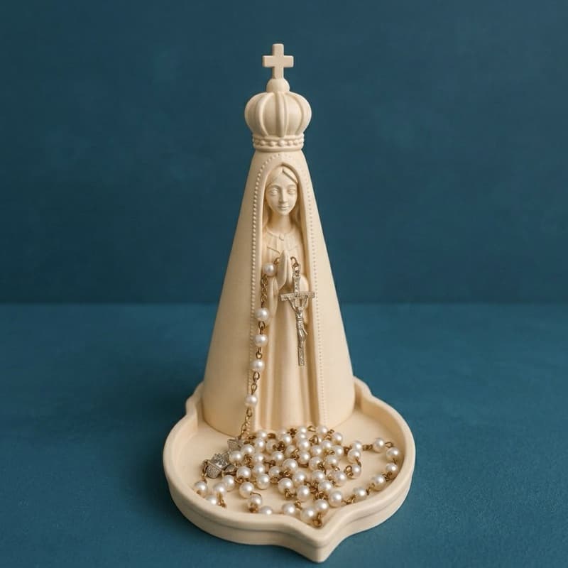 Porta terço e joias Nossa Senhora Alta qualidade