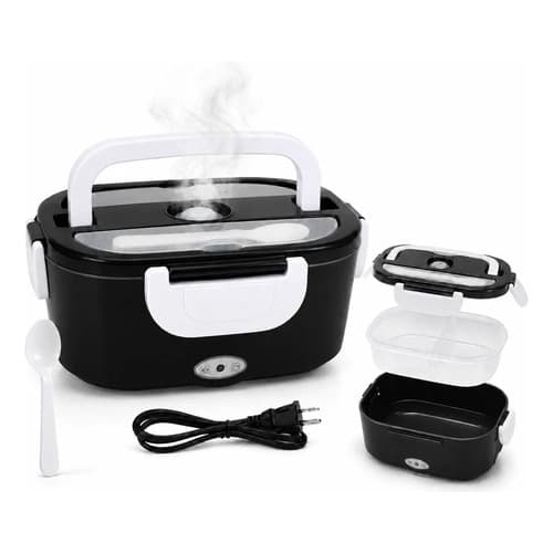 Marmita Elétrica Térmica Portátil Preta Bivolt 1,5L