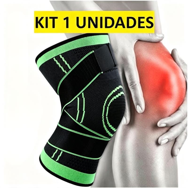 Kit 1 Joelheiras E Tornozeleira E Cotoveleira De Compressão Tensor Alívio De Dor No Joelho