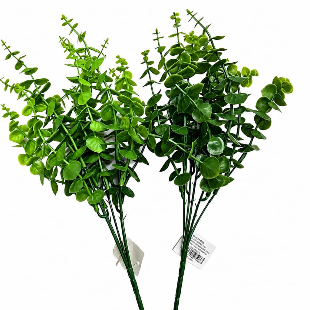 Plantas Eucalipto Artificial Floral Folhagem P/ Decoração Casamento Arranjo Bem Cheio 30cm