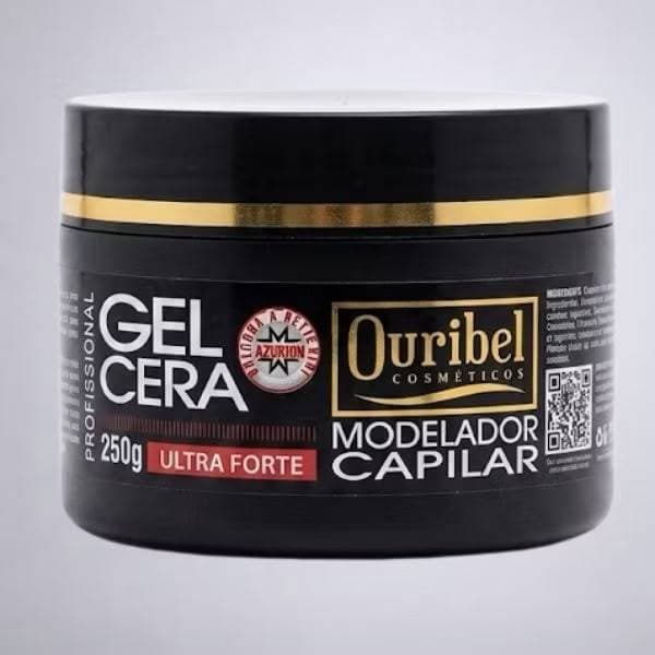 Gel Modelador Capilar Cera Ouribel Ultra Forte Fixação Alta Definição
