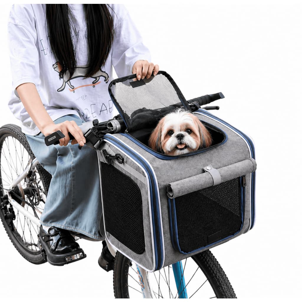 Mochila, Cesto Bike, Bolsa Para Ombro E Assento Para Carro Cachorro Cães Gato 4 Em 1 Passeio