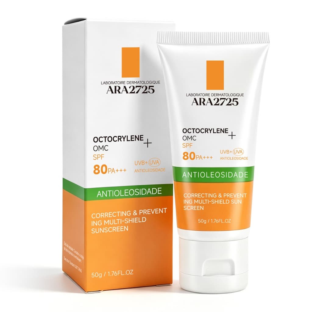 Protetor Solar Facial FPS 80 Anthelios Airlicium Antioleosidade com Base Efeito Matte Sunless 50g