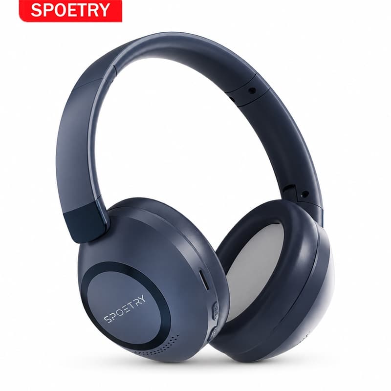 Fone de Ouvido Gamer SPOETRY T580 Bluetooth -  Leve e Dobrável CONFORTO INCRÍVEL Mic Anti-Ruído - Perfeito para Jogos