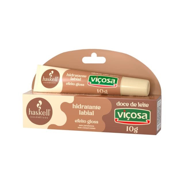 Hidratante Labial Doce de Leite Viçosa Haskell 10g - Hidratação Intensa e Brilho Natural
