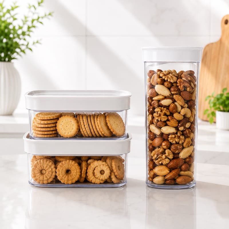 Kit 3 Potes Herméticos 400ml + 750 ml | Vedação m, Organização e Praticidade Cozinha utensílios domesticos cozinha