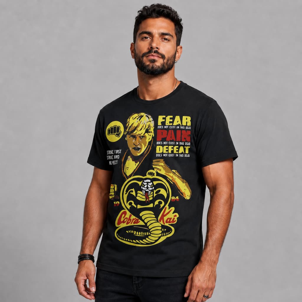 Camiseta Unissex Cobra Kai Karate Kid