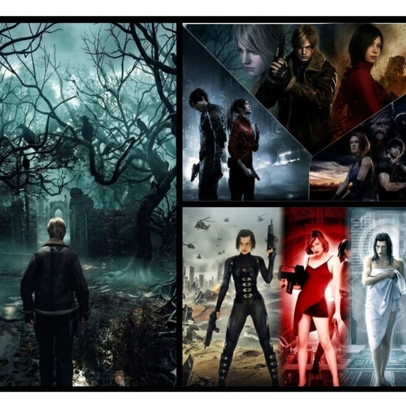 Kit Quadro Gamer HD Premium - Resident Evil Jogo Filme Alice