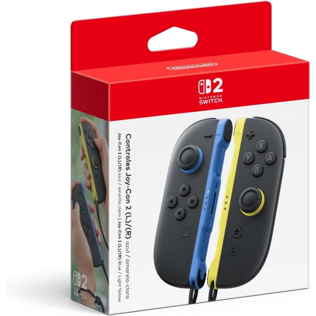 Controles Joy-Con 2 Azul e Amarelo - Nintendo Switch 2 Nacional