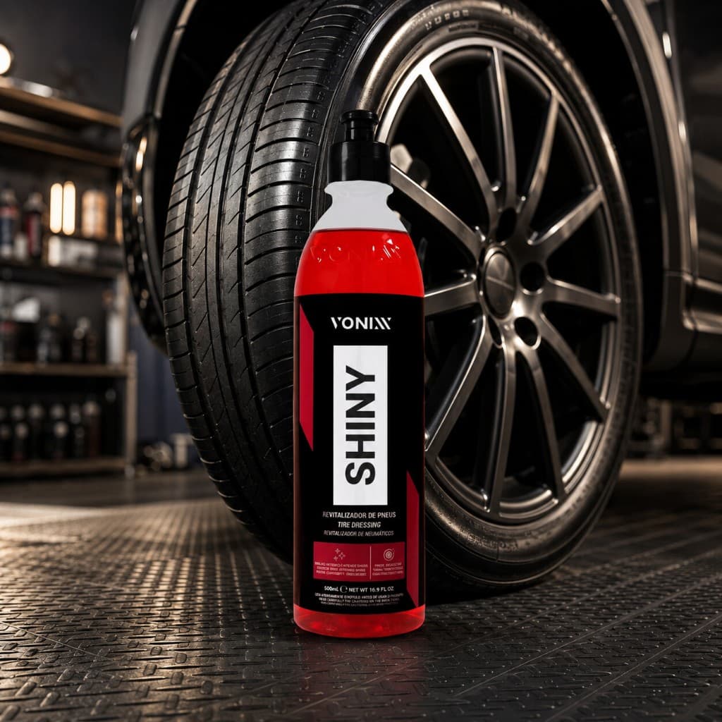 Shiny Vonixx 500ml Revitalizador de Pneus com Brilho e Proteção