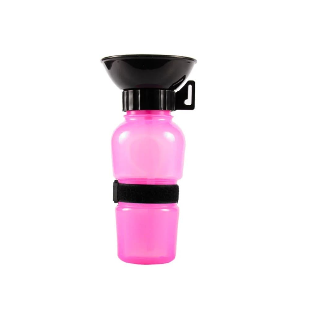 Bebedouro Garrafa Pet Portátil Premium 500ml Viagem - Rosa
