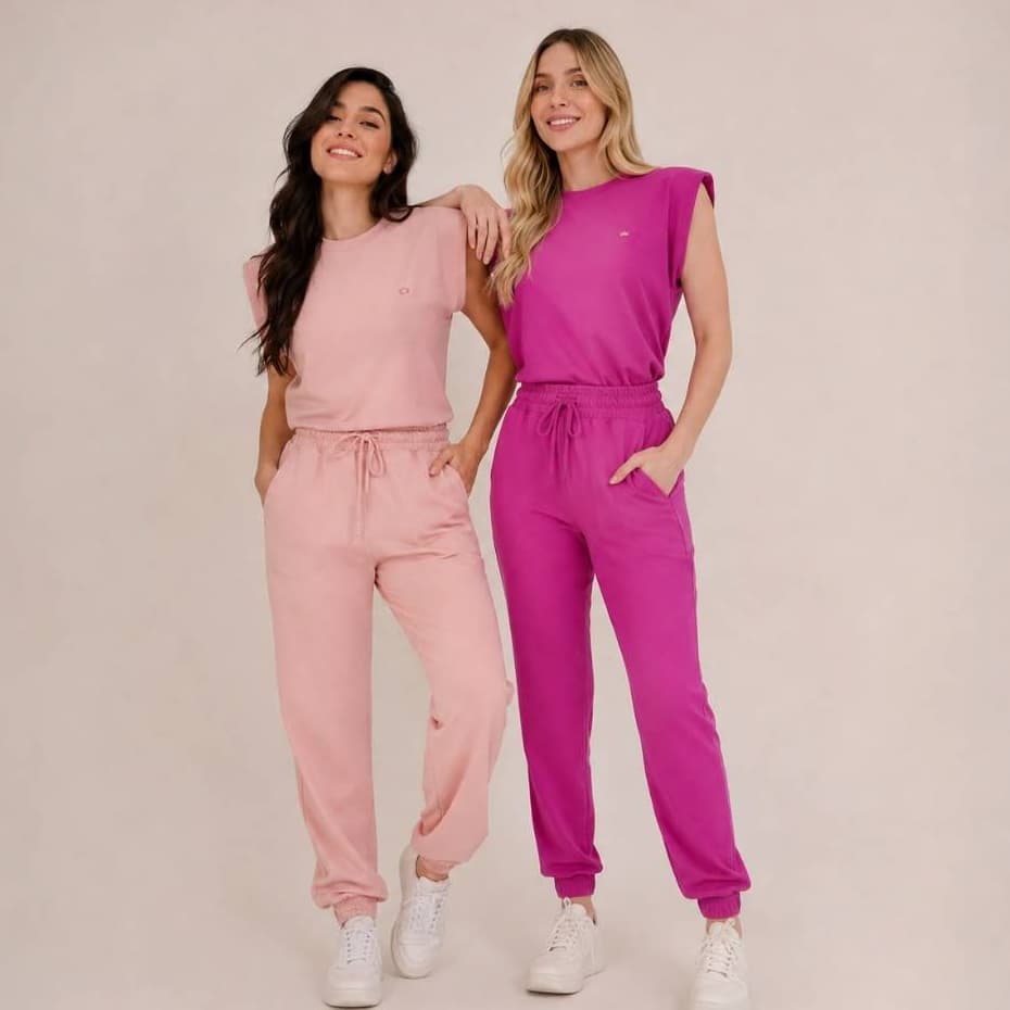 Pijama S/ Manga  + BORDADO NOME E PROFISSÃO INCLUSO