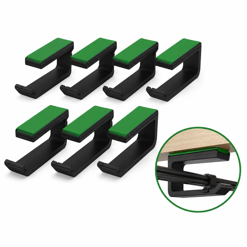 Passa fio kit organizador de cabos 4/8/16 unidades para mesa, escritorio, setup home office