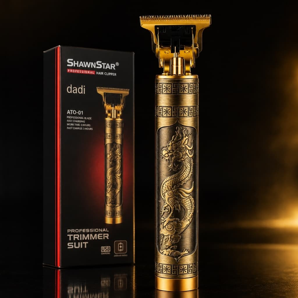 Máquina de Acabamento Profissional Shainstar Dadi ATO-01 Trimmer Recarregável USB Envio Imediato