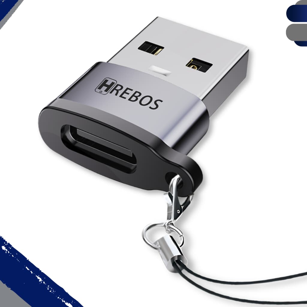 Adaptador OTG 3.0 Conector USB Macho X Tipo-C Fêmea Conversor - Carregamento e Transmissão de Dados