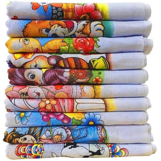Kit Com 12 Unidades De Pano De Prato Estampado De Algodão