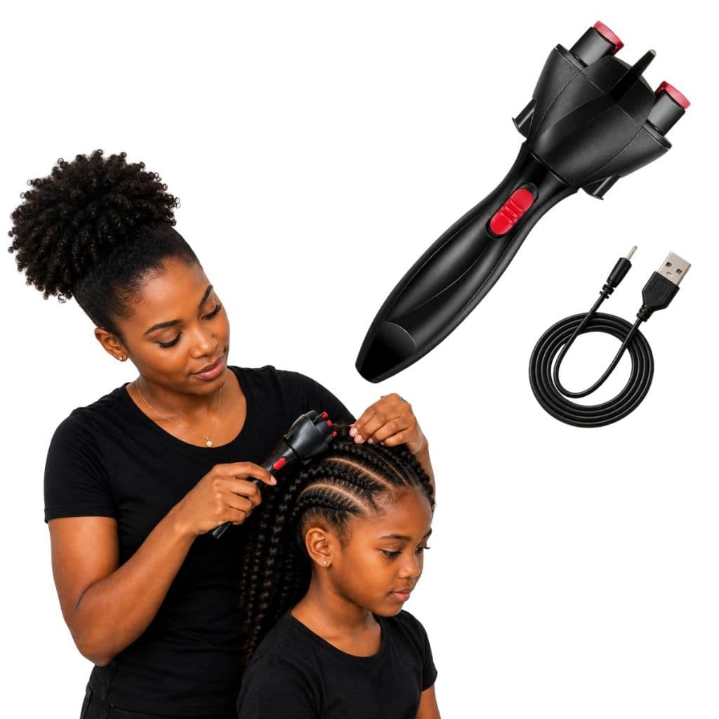 Trançador de Cabelo Automático Twist Secret Máquina para Tranças e Penteados