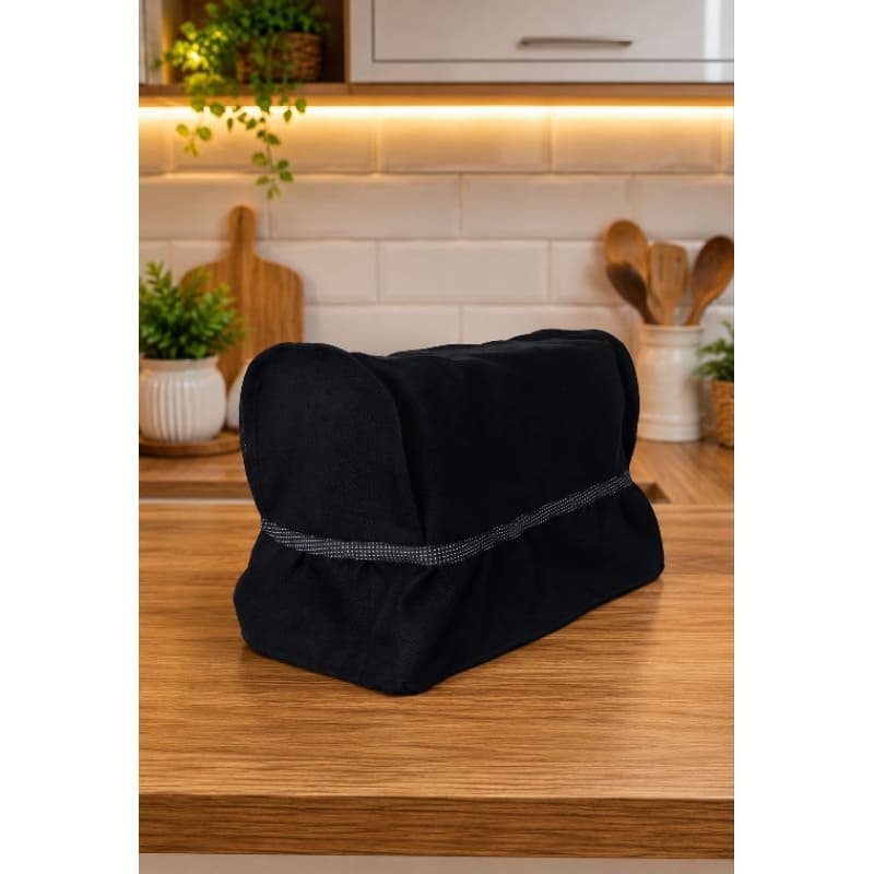Capa cafeteira compatível Nespresso essenza mini preto liso