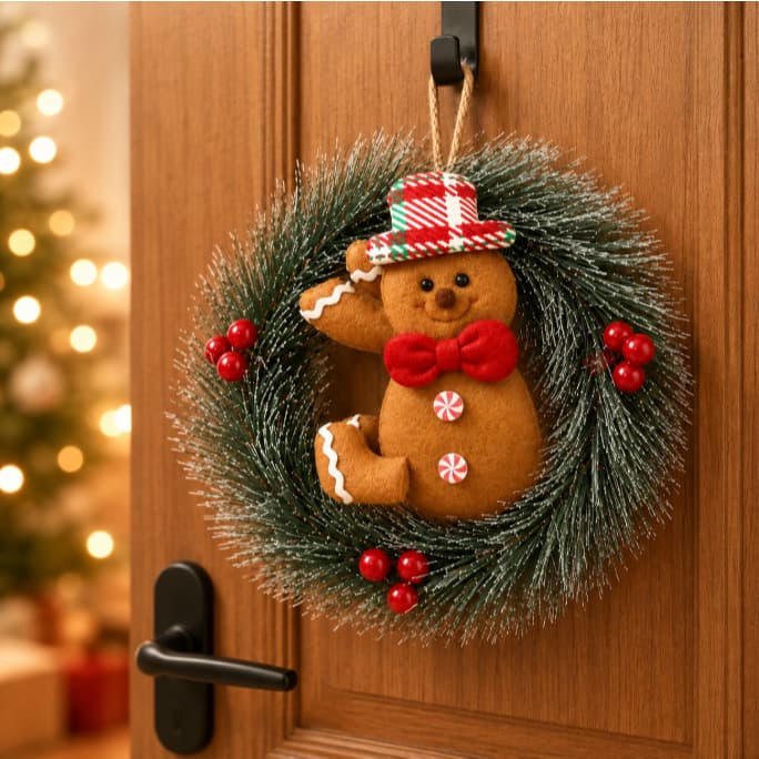 Enfeite Papai Noel Pendurado para Árvore de Natal | Boneco Natalino Decorativo para Porta Parede Decoração de Natal