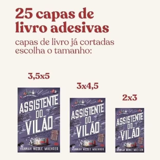 25 Mini capas de livros adesivas para diário de leitura Adesivos para reading journal Já cortados