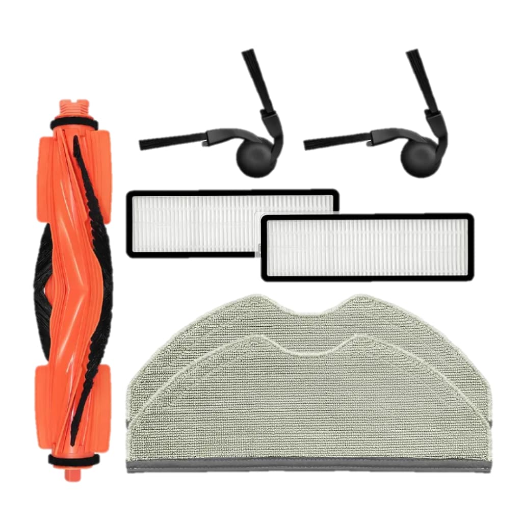 Kit Reposição Xiaomi S40 Robot Vacuum Mop Escovas Filtro Mop Escova Rolo 7 Peças