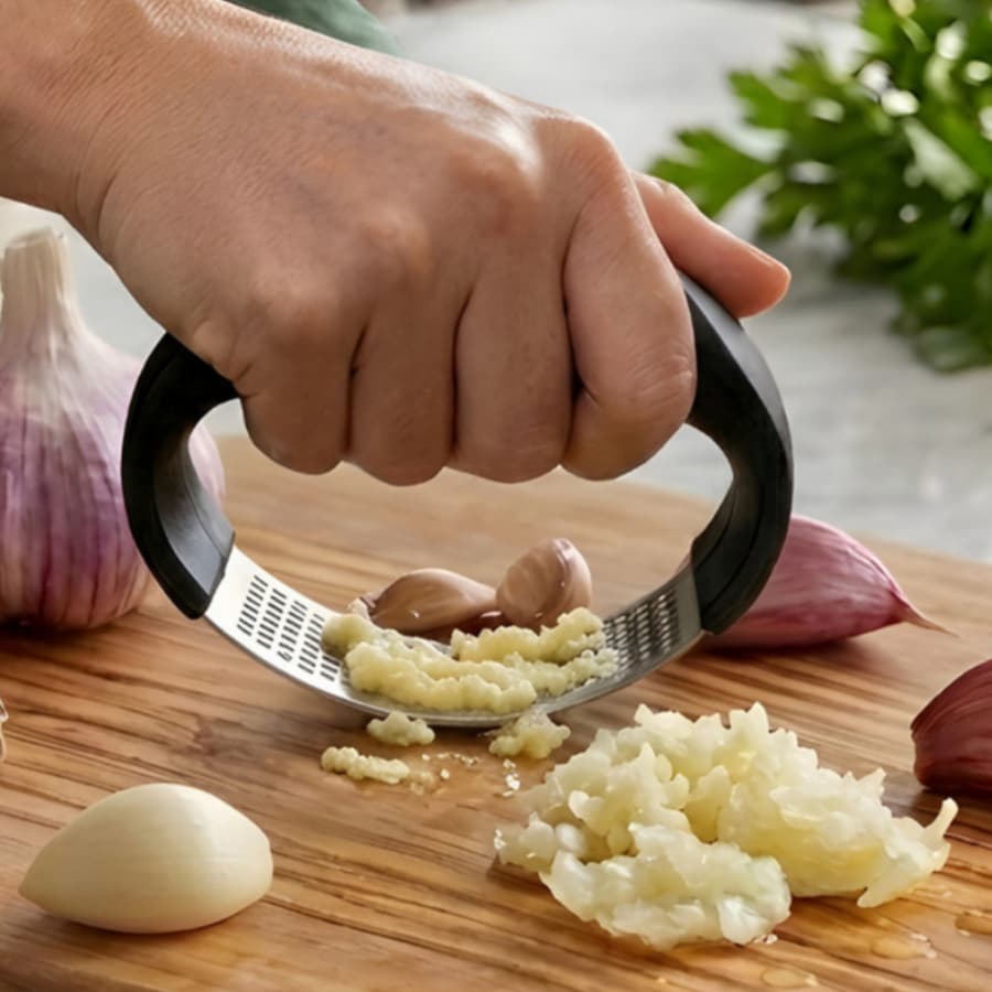 Espremedor Triturador Amassador de Alho Inox Resistente 6 Variações