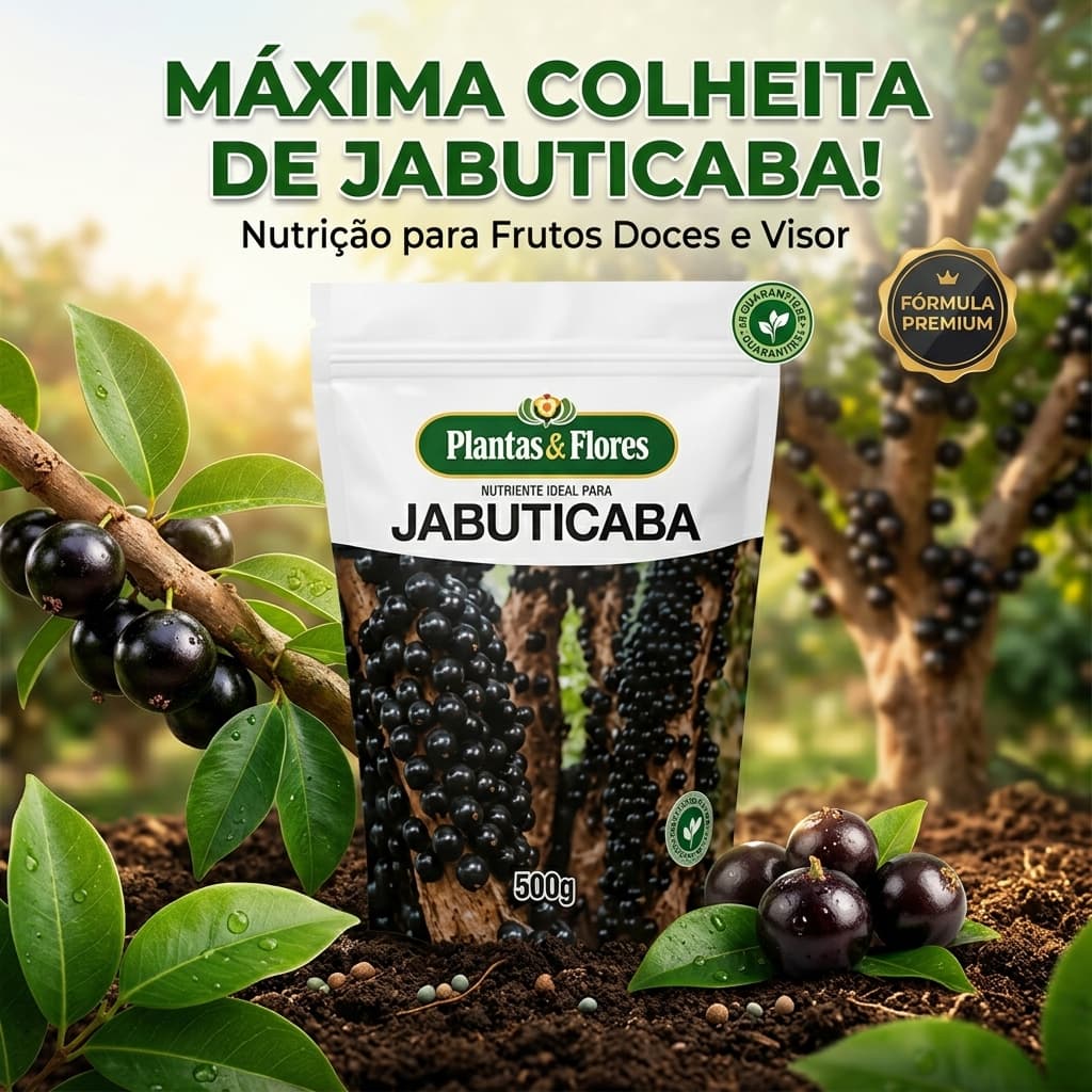 Fertilizante JABUTICABA 500g Granulado Plantas e Flores Adubo Nutriente Jabuticabeira