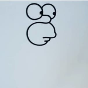 Enfeite de Parede Homer Simpson Silhueta – Decoração Geek