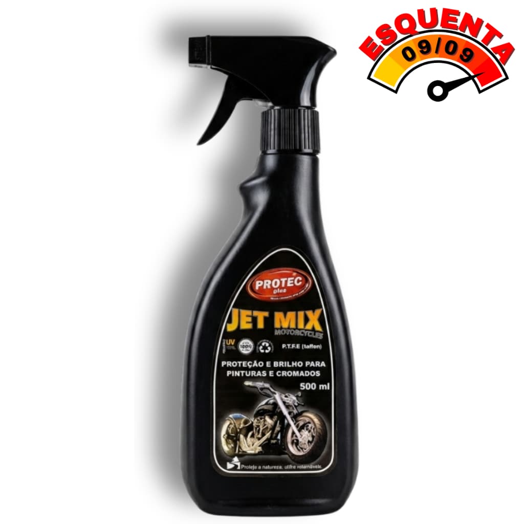 Cera Líquida Spray Moto e Polidor De Metais Cromados Motorcycles 500ml